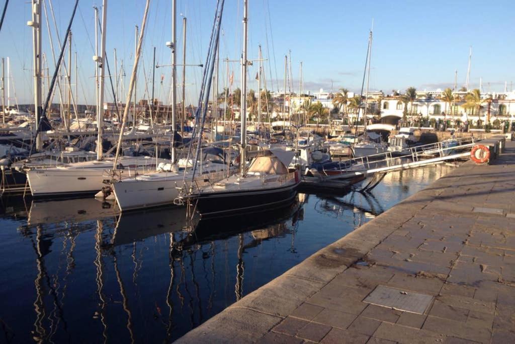 Schoene Wohnung Direkt Am Meer Mit Meerblick, Wlan Puerto De Mogan Eksteriør bilde