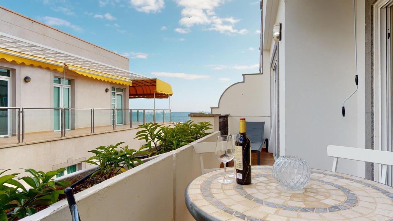 Schoene Wohnung Direkt Am Meer Mit Meerblick, Wlan Puerto De Mogan Eksteriør bilde